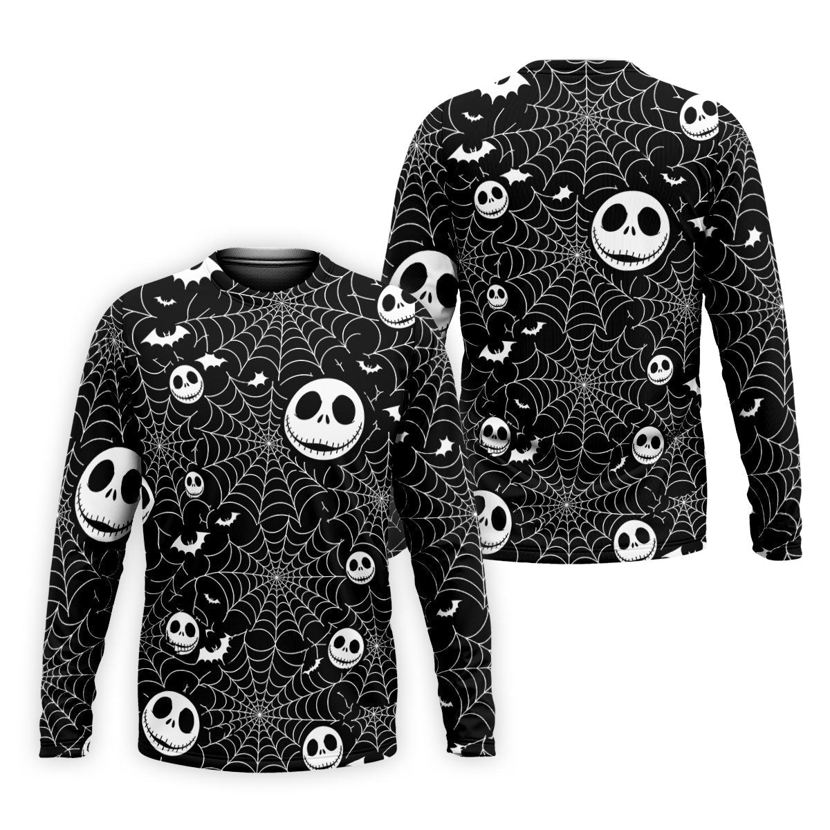 Black Horror Character Spider Web Pattern Golf Polo Shirt, Mens Golf Polo, Hawaiian Golf Shirt