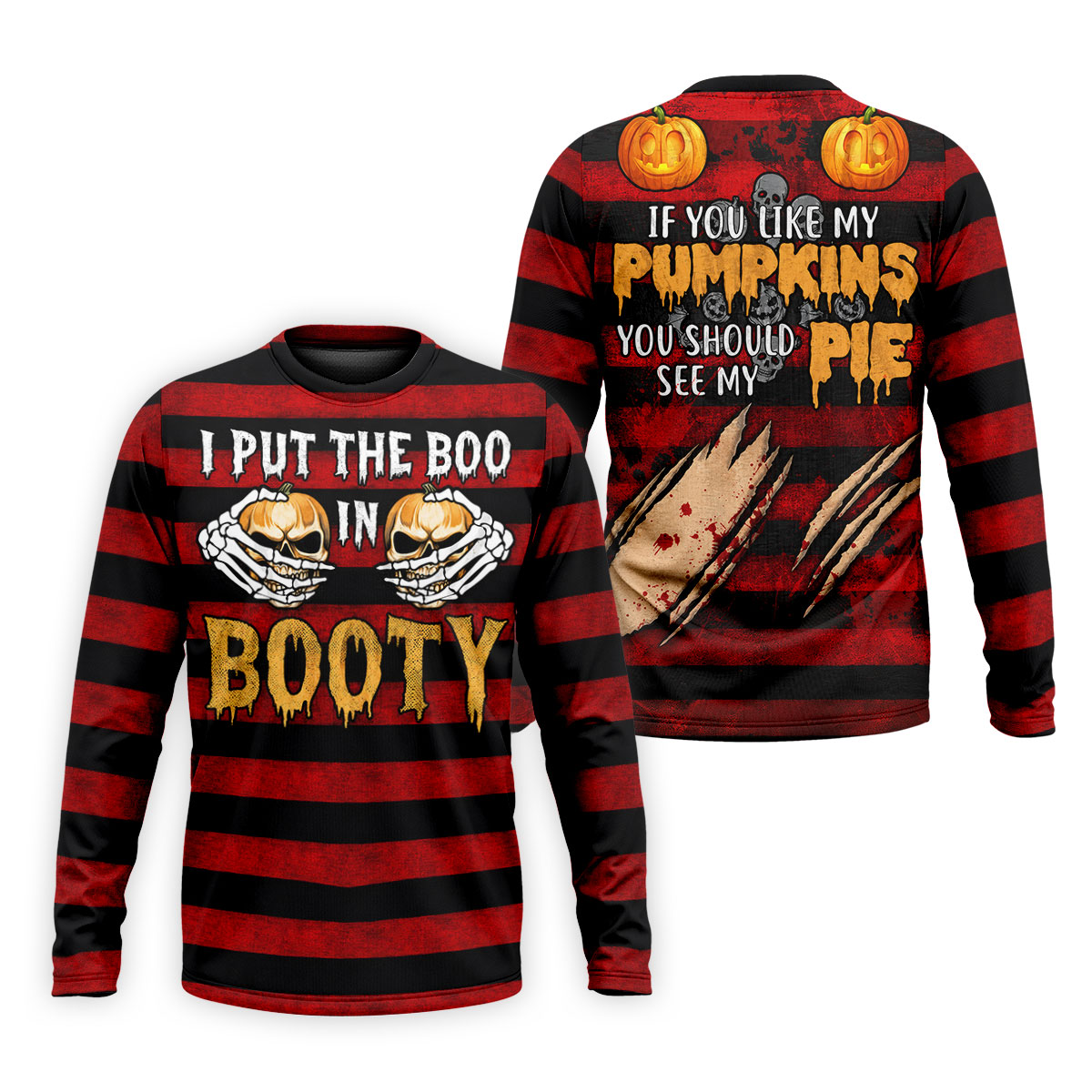 I Put The Boo In Booty Halloween Golf Polo Shirt, Men's Golf Shirt, Hawaiian Golf Shirt