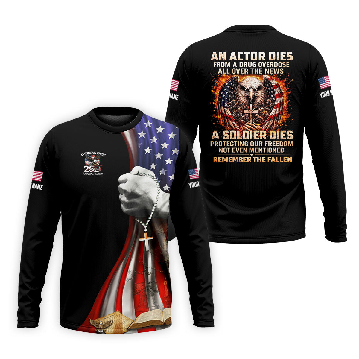 Remember The Fallen Veteran Memorial Patriotic 4th Of July Golf Shirt, 250th Anniversary Golf Shirts For Men