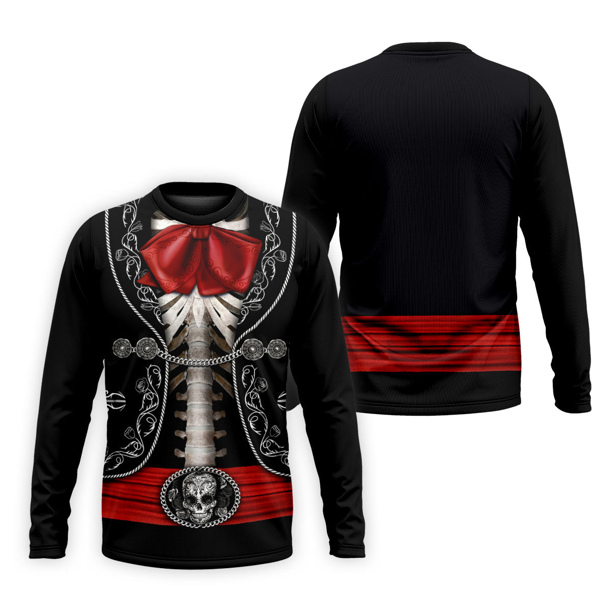 Mexican Fiesta Theme Red Costume Golf Tops For Men, Cinco De Mayo Celebration Golf Shirts For Men