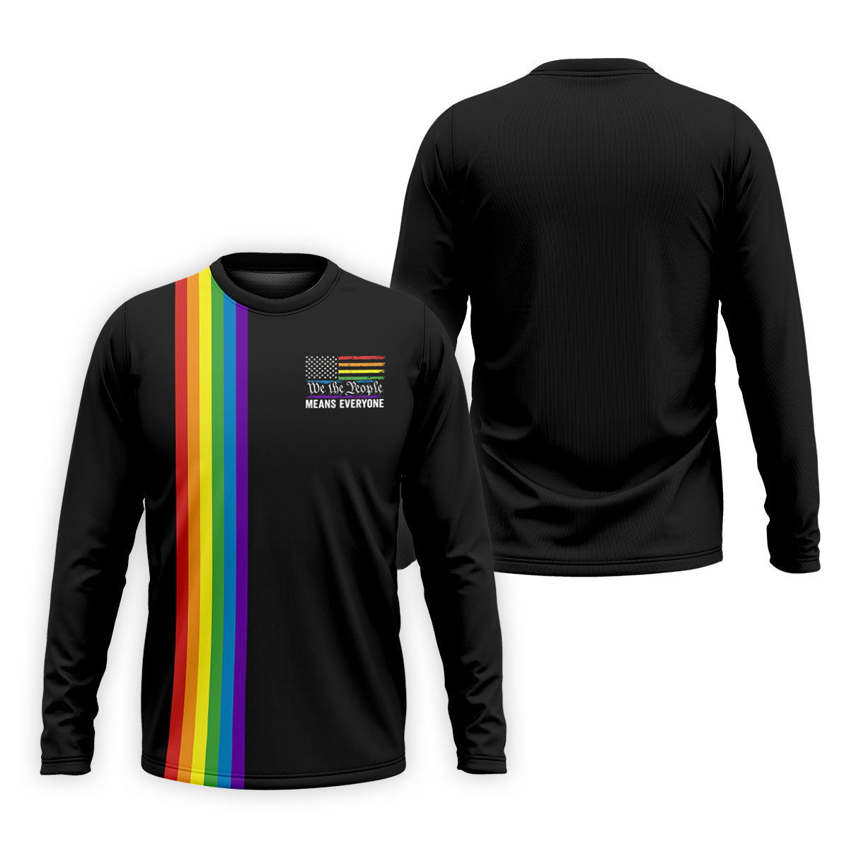 We The People Means Everyone American Pride LGBT Support Golf Tops For Men, Golf Shirts For Men