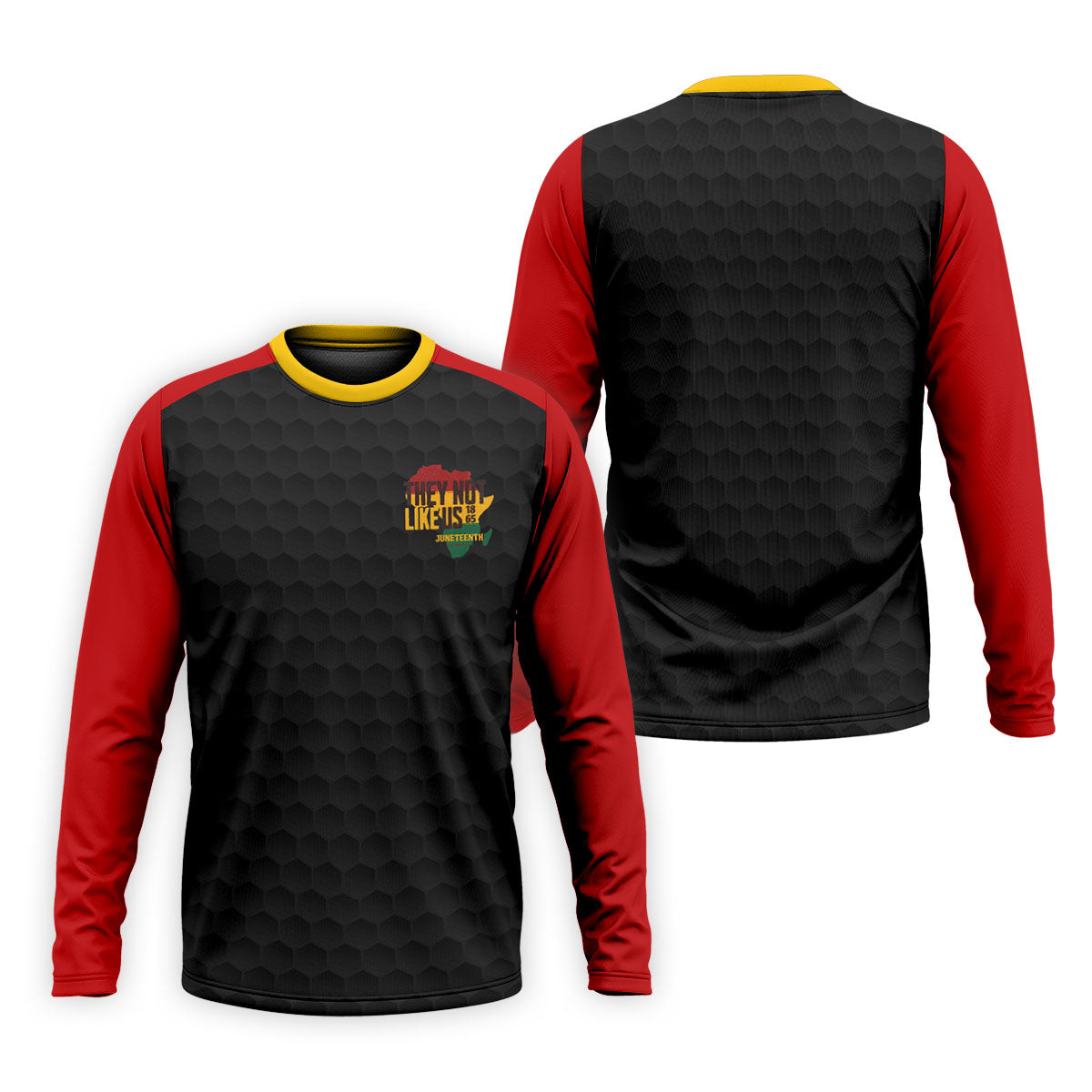 Juneteenth They Not Like Us 1865 Performance Golf Polo Shirt, Golf Shirts For Men, Printed Golf Shirts