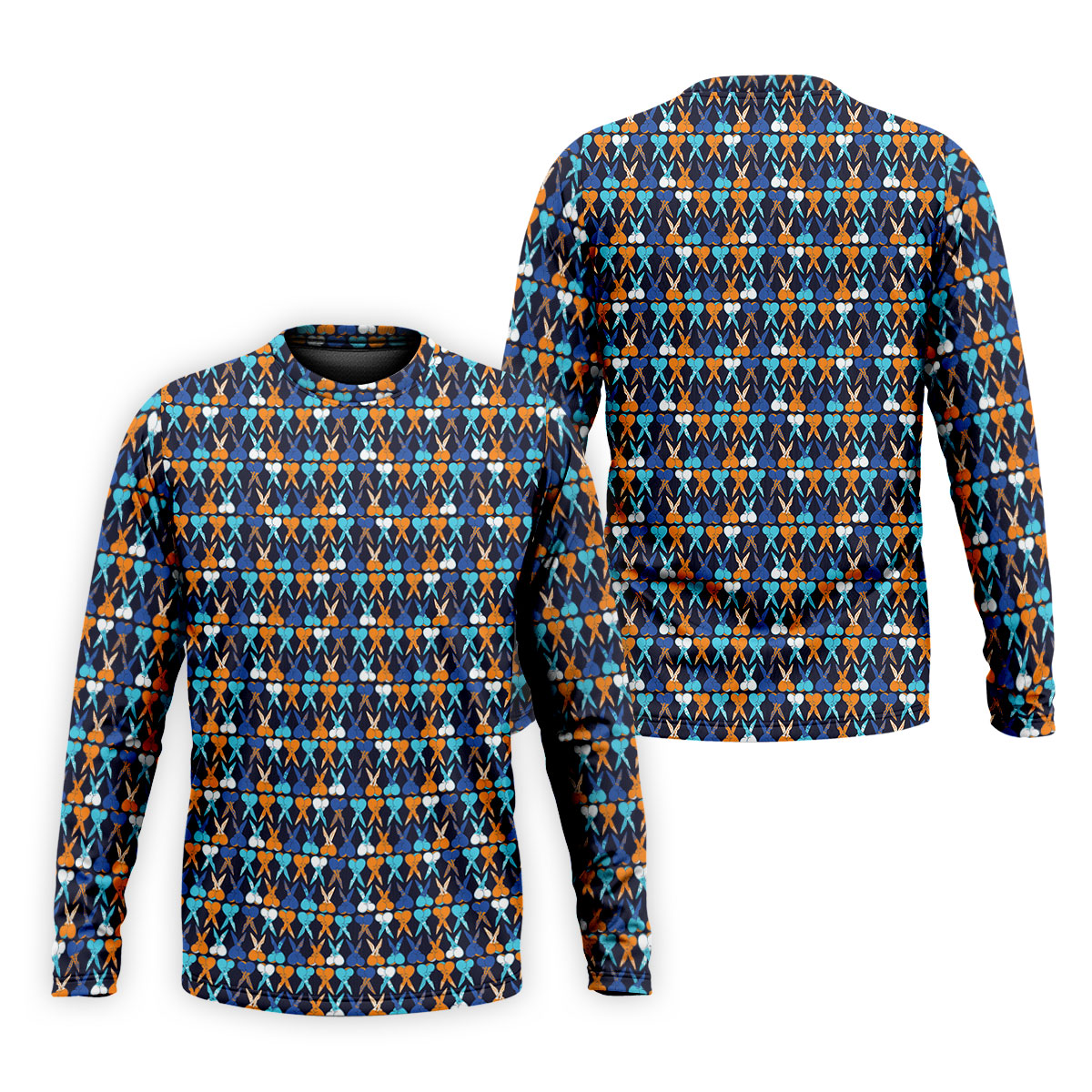 Funny Scissors Pattern Golf Polo Shirt, Golf Polo Shirts For Men, Mens Golf Apparel