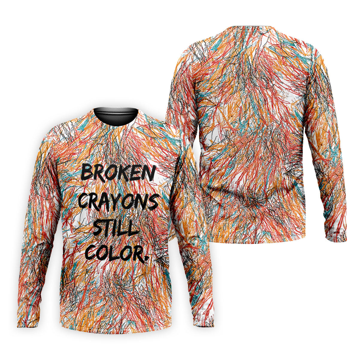 Broken Crayons Still Color Mental Health Awareness Golf Polo Shirt, Mens Golf Polo, Printed Golf Shirts