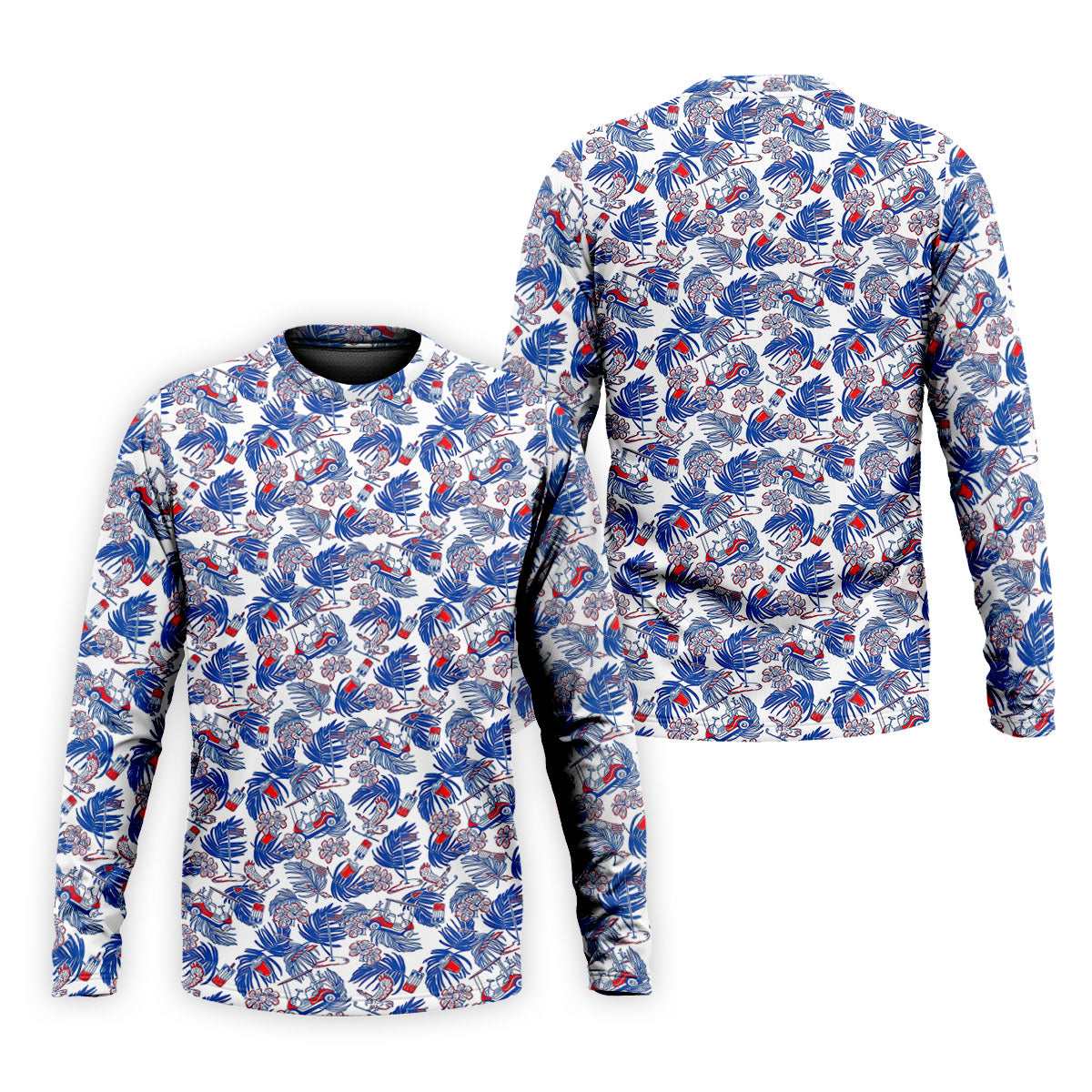 Par-Tee In The USA Red White Blue Tropical Golf Shirt, 250 Years Patriotic 4th Of July Golf Shirts For Men