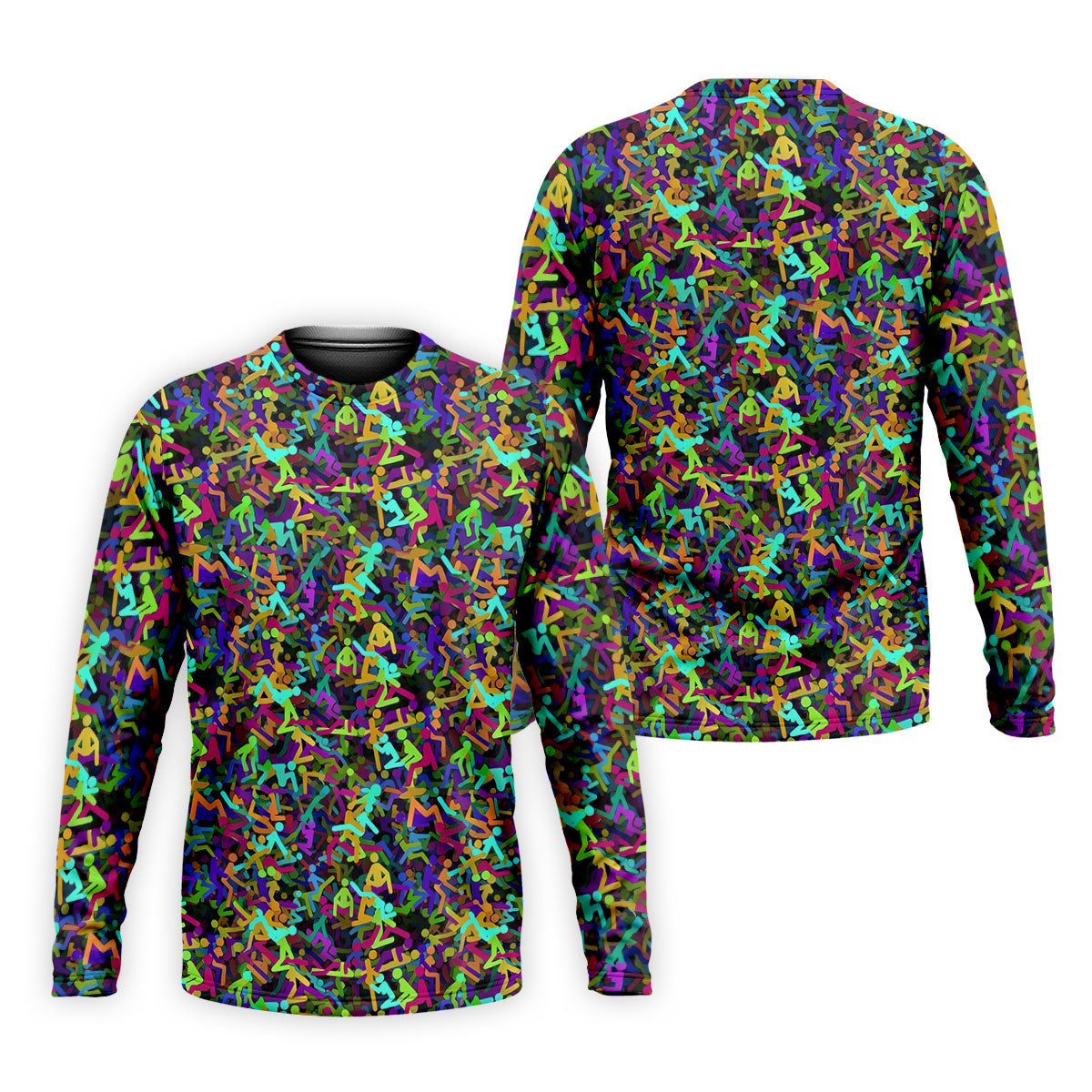 Colorful Abstract Golf Pattern Polo Shirt, Mens Golf Shirts, Hawaiian Golf Shirt