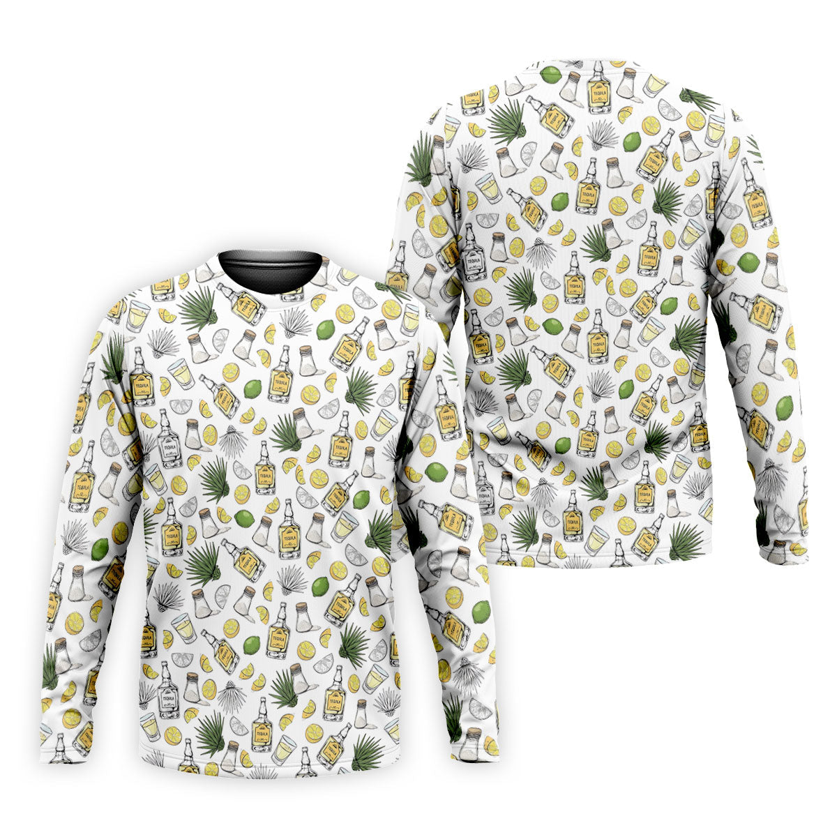 Tequila Lime Salt Cinco De Mayo Celebration Golf Tops For Men, Drinking Party Polo Shirts For Men