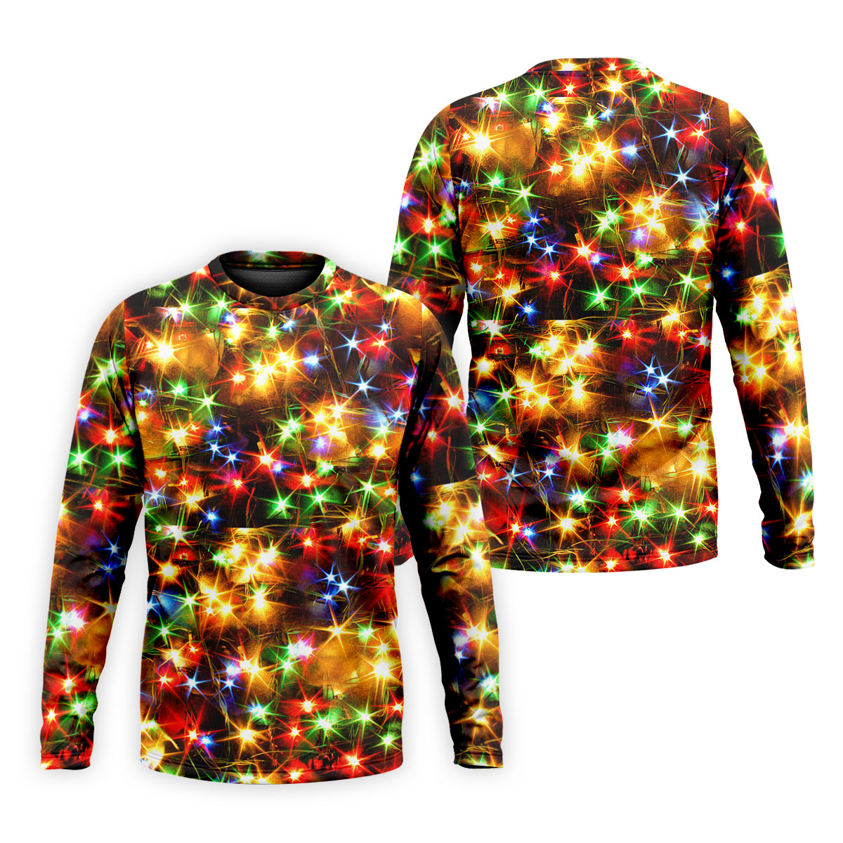 Sparkling Lights Christmas Golf Shirt, Mens Golf Shirts, Golf Apparel For Men