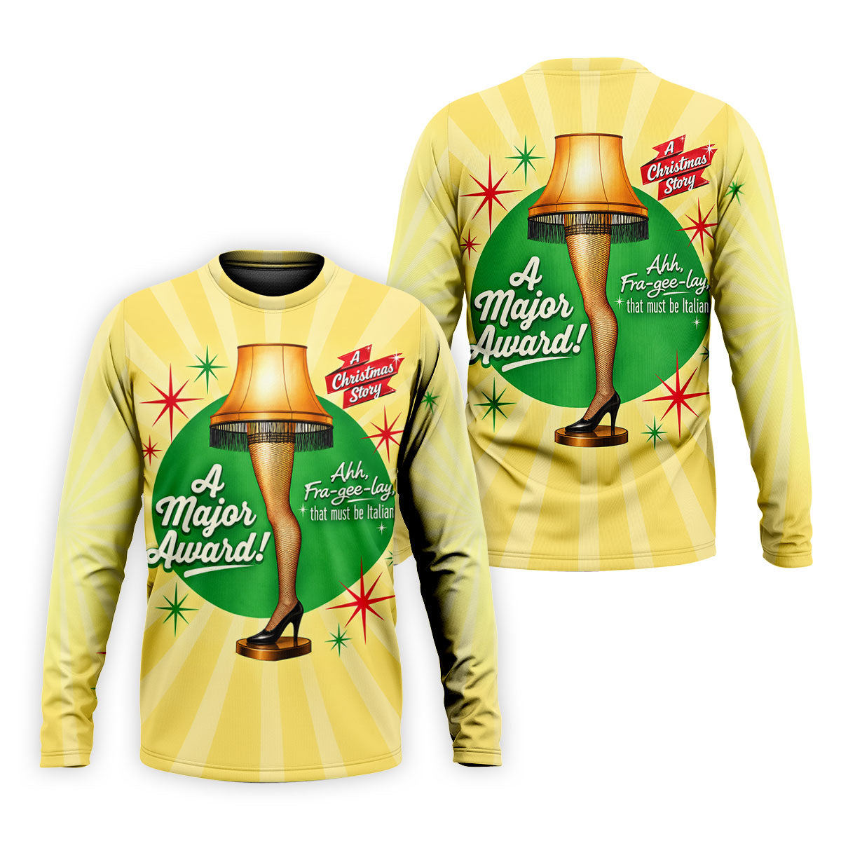 Christmas Leg Lamp Quote Golf Polo Shirt, Mens Golf Shirts, Polo Shirts For Men