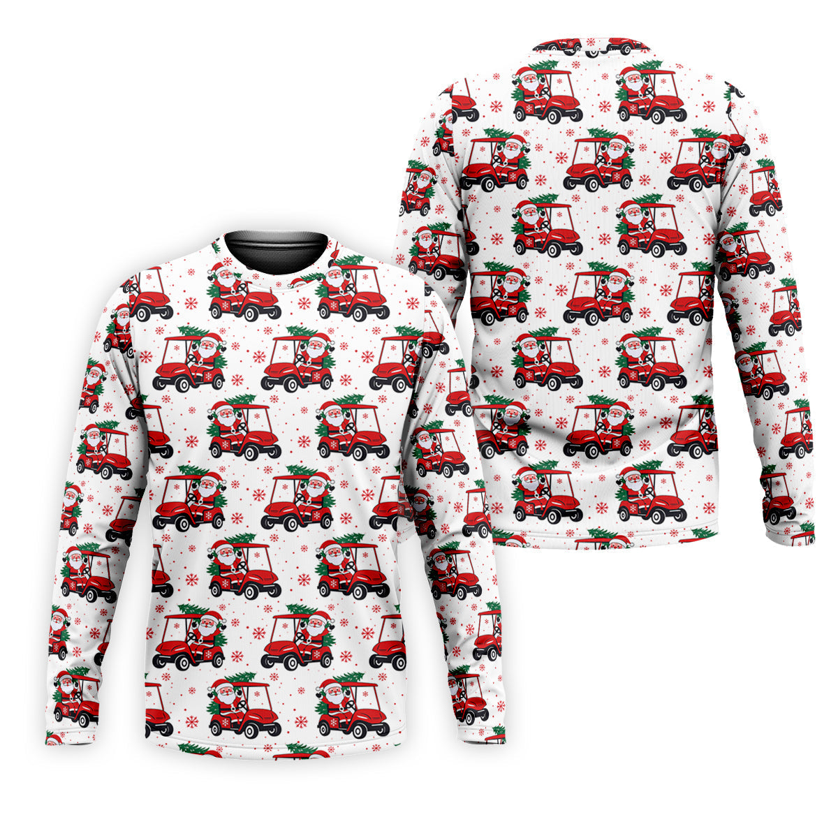 Santa Claus Golf Cart Fun Golf Shirts For Men, Christmas Golf Shirt, Polo Shirts For Men, Golf Gift For Men