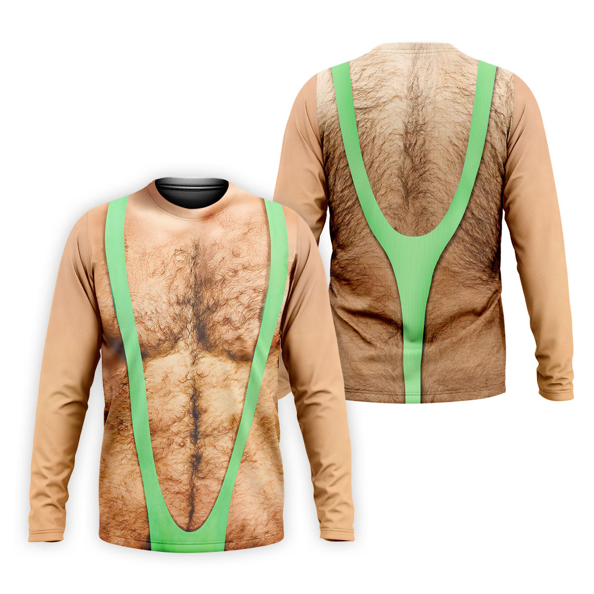 Funny Hairy Chest Illusion Golf Polo Shirt, Golf Polo Shirts For Men, Mens Golf Apparel