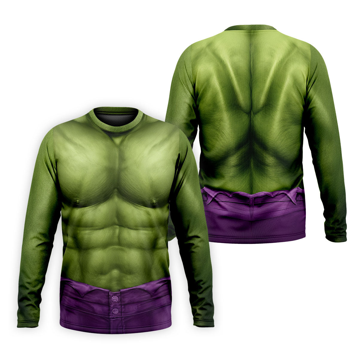 Halloween Green Muscle Illusion Golf Shirt, Men's Golf Shirt, Hawaiian Golf Shirt