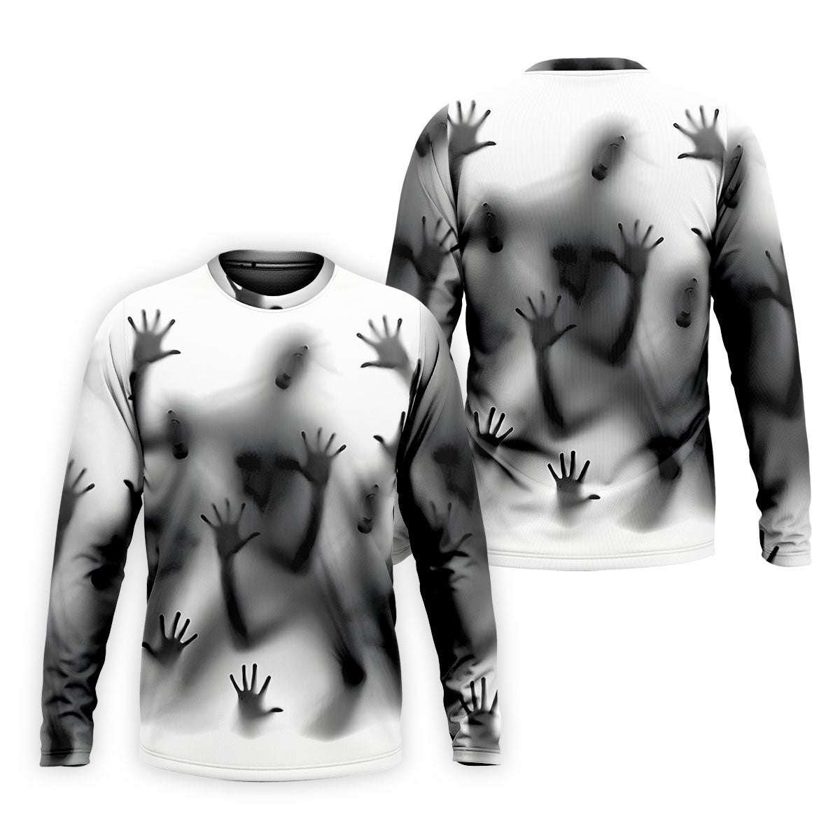 Haunted Shadow Silhouette Golf Polo Shirt, Men's Golf Shirts, Hawaiian Golf Shirt