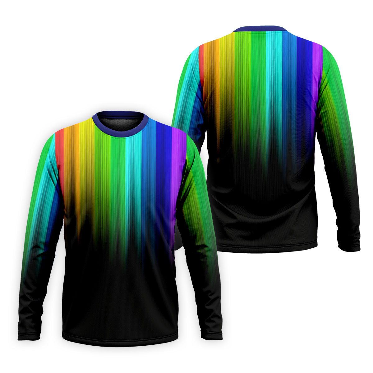 Rainbow Gradient LGBT Support Golf Tops For Men, Gay Pride Month Celebrate Golf Shirts For Men