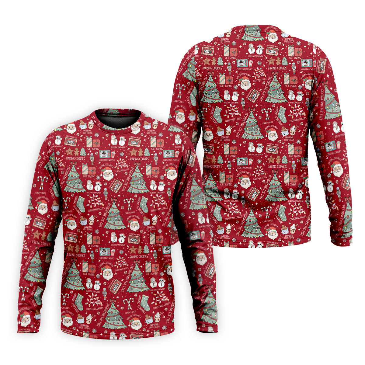 Tis The Season Santa Claus Gift Red Men's Golf Polo Shirts, Christmas Golf Shirt, Polo Shirts For Men