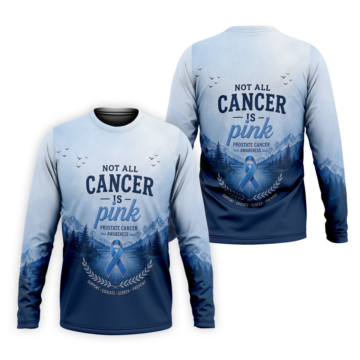 Not All Cancer Is Pink Prostate Cancer Polo Shirt, Mens Golf Polo, Printed Golf Shirts