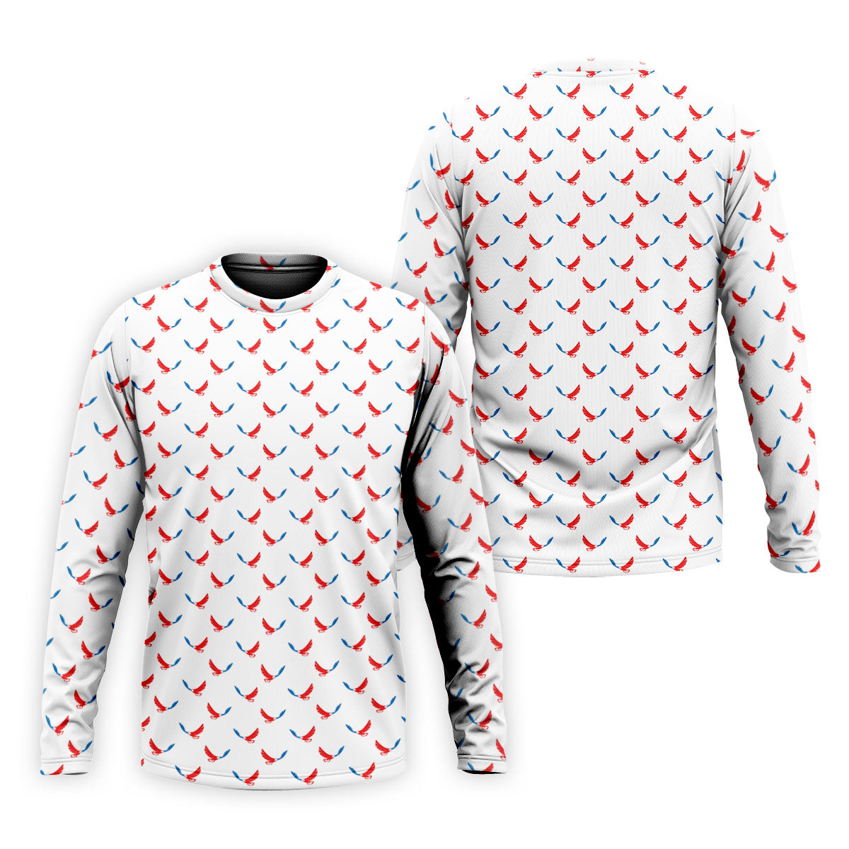 Red White Blue Eagle White Golf Shirt, 4th Of July Golf Shirt, 250th Anniversary Patriotic Golf Shirts For Men
