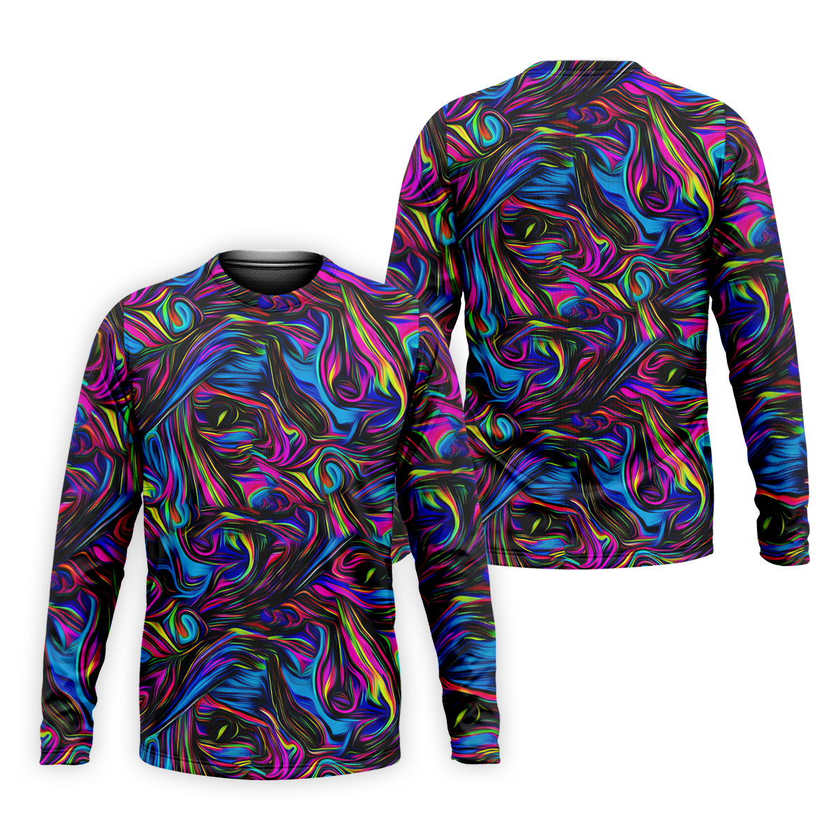 Vibrant Neon Liquid Marble Abstract Golf Shirt, Mens Golf Shirts, Golf Polo Shirts For Men