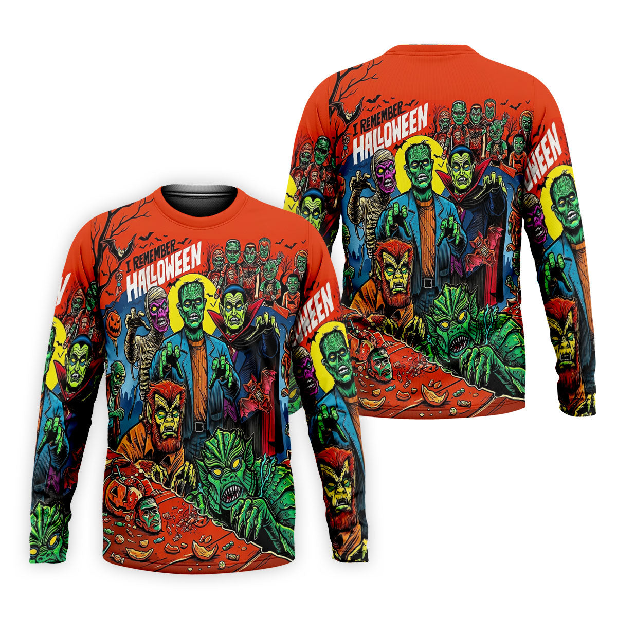I Remember Halloween Classic Monster Golf Polo Shirt, Men's Golf Shirts, Hawaiian Golf Shirt