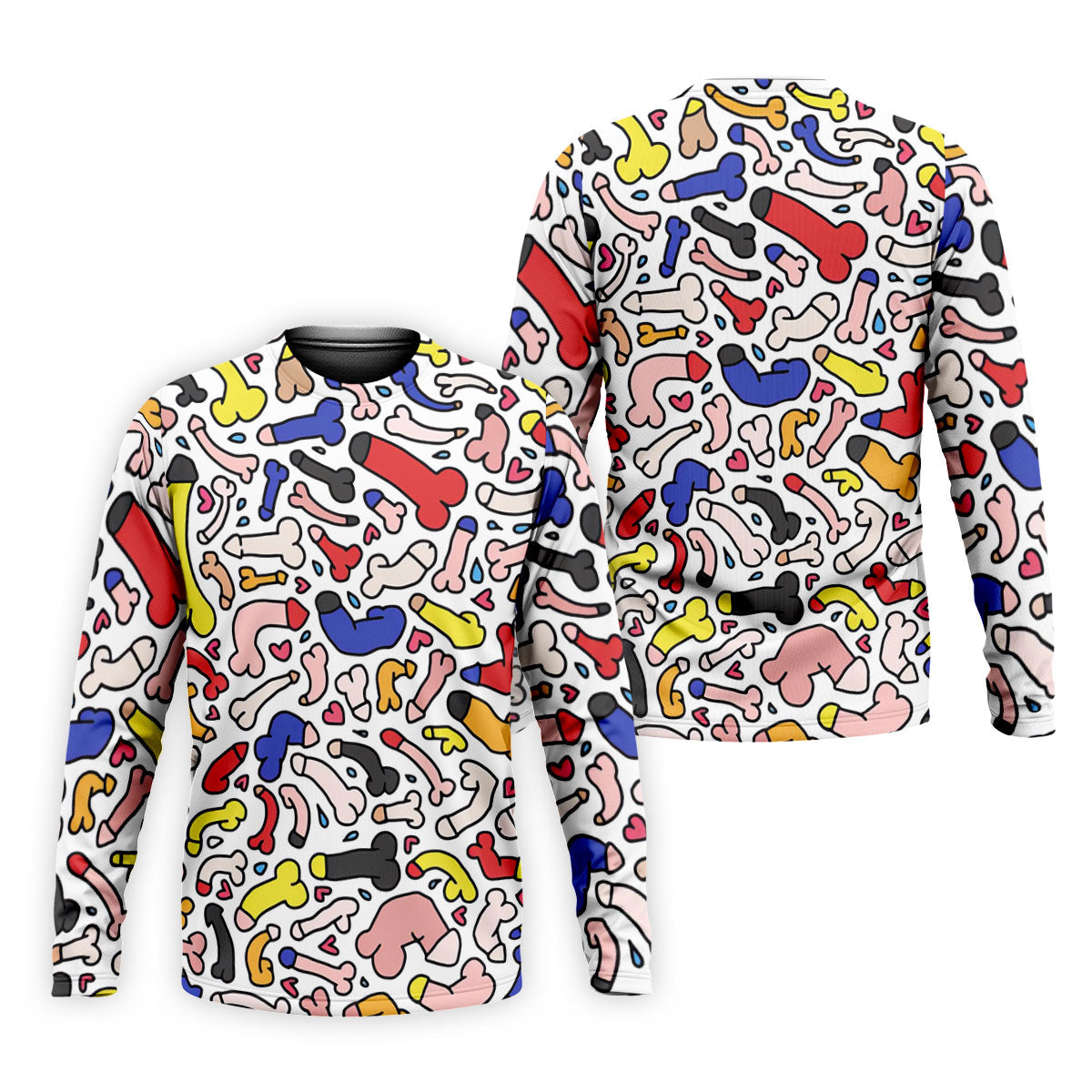 Funny Colorful Adult Doodle Pattern Polo Shirt, Mens Golf Polo, Golf Shirts For Men