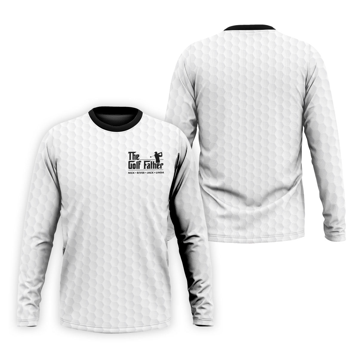 The Golf Father Custom Name Golf Tops For Men, Golf Shirt For Dad, Father's Day Presents Golf
