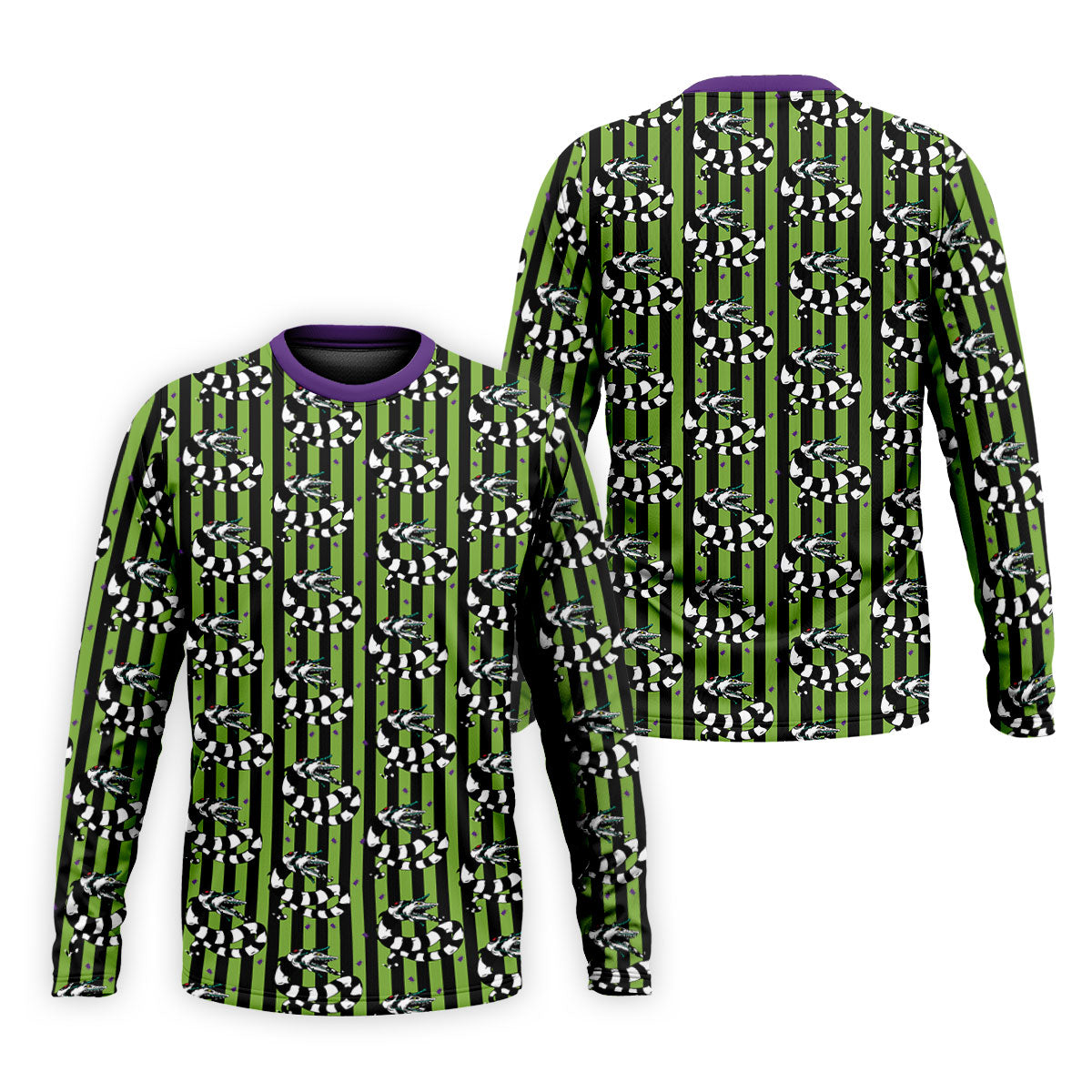 Beetle Stripe Snake Halloween Golf Polo Shirt for Men, Golf Polo Shirts For Men, Printed Golf Shirts