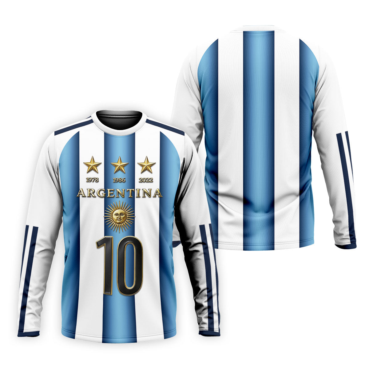 Argentina World Cup Sun Of May Golf Tops For Men, Football Theme Polo Shirts For Men