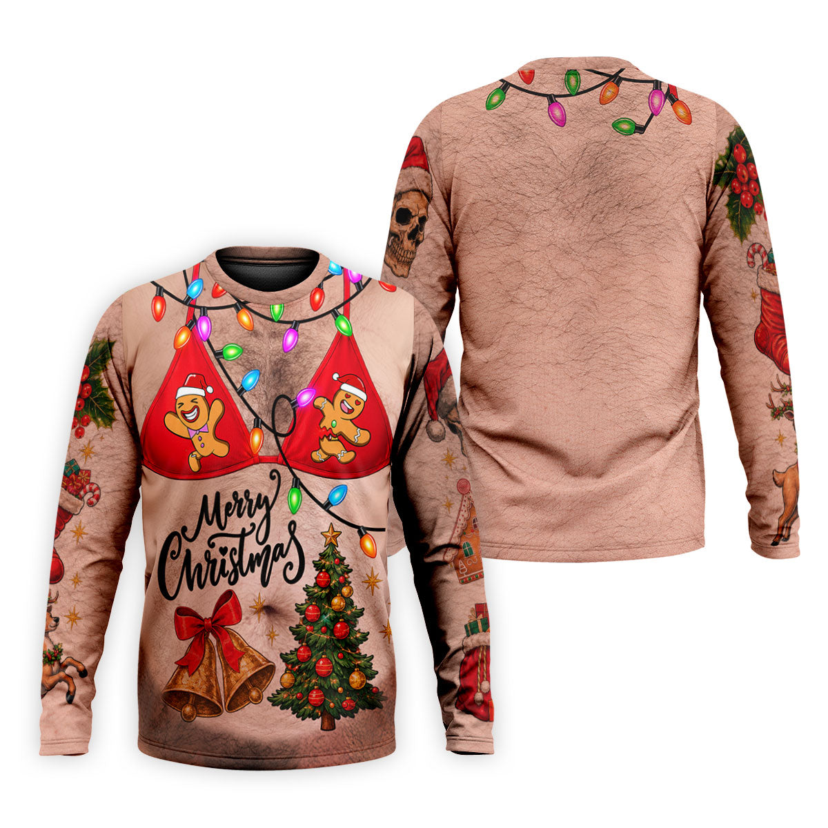 Merry Christmas Gingerbread Bra Polo Shirt, Mens Golf Shirts, Polo Shirts For Men