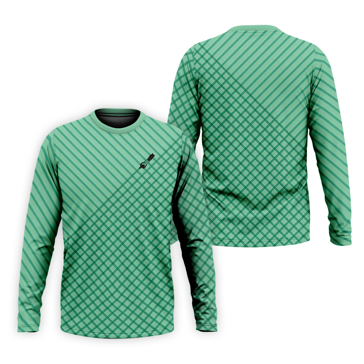 Turf Dad Lawn Mower Logo Cross Pattern Father's Day Golf Shirt, Dad Golf Shirt, Golf Gift For Dad