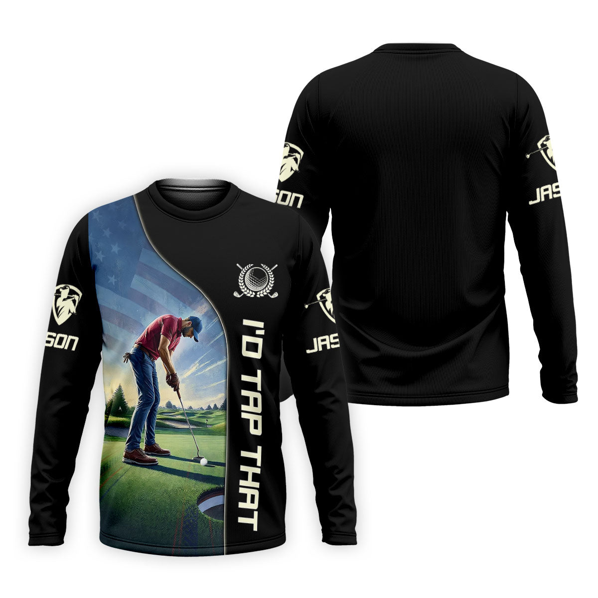 I'd Tap That 250th Anniversary Patriotic Golf Shirt, 4th Of July Golf Shirts For Men