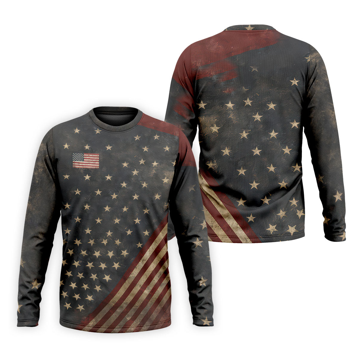 Men's 1776 Independence Day Stars Stripes Polo Golf Shirt, Patriotic 4th Of July Golf Shirts For Men