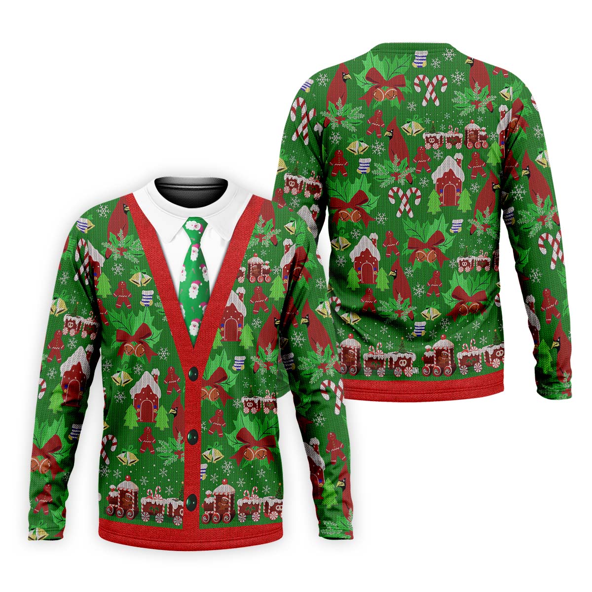 Christmas Pattern Fun Golf Shirts For Men, Christmas Golf Shirt, Unique Gift For Golfer, Polo Shirts For Men
