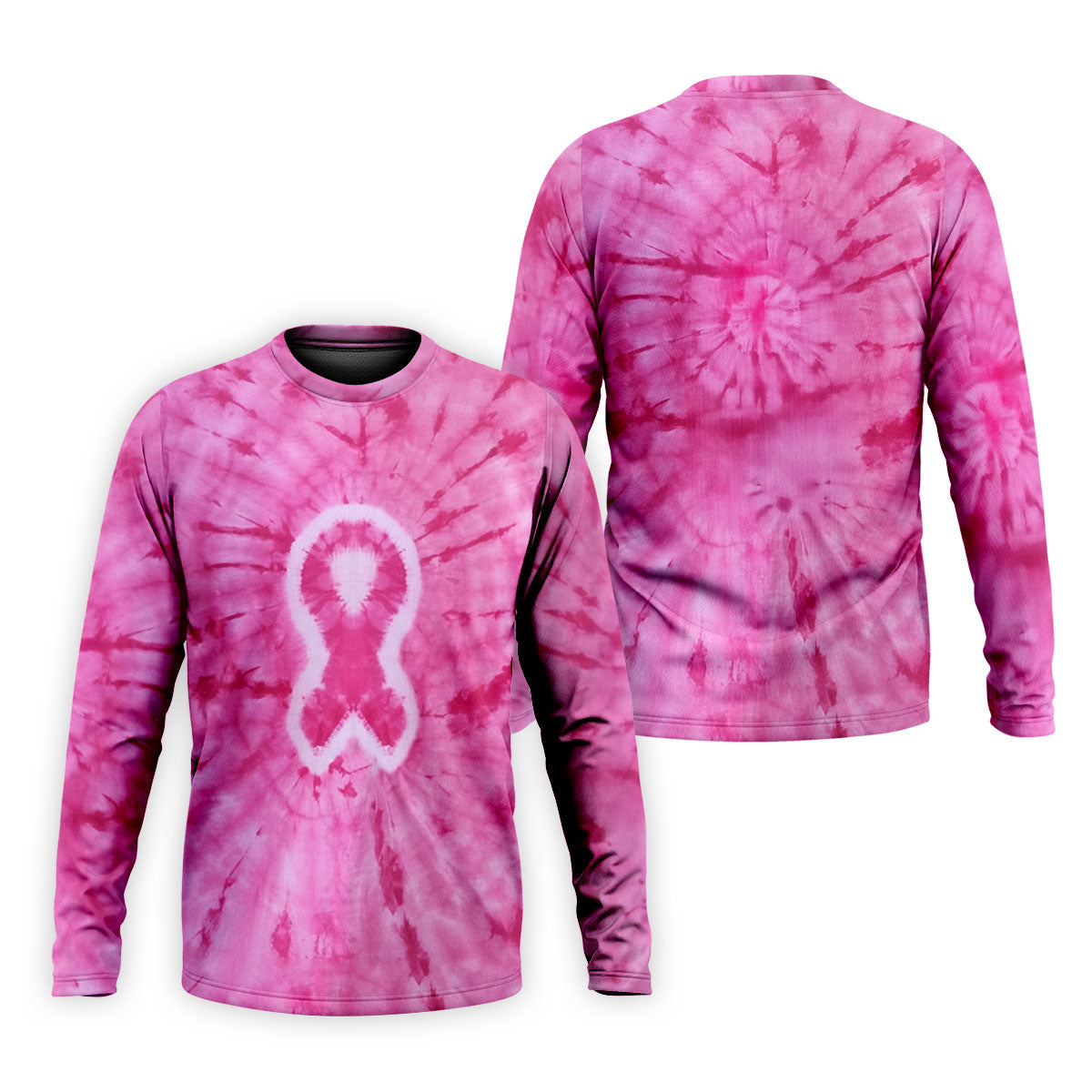 Breast Cancer Pink Tie Dye Men Golf Shirt, Breast Cancer Awareness Shirt, Golf Shirts For Men