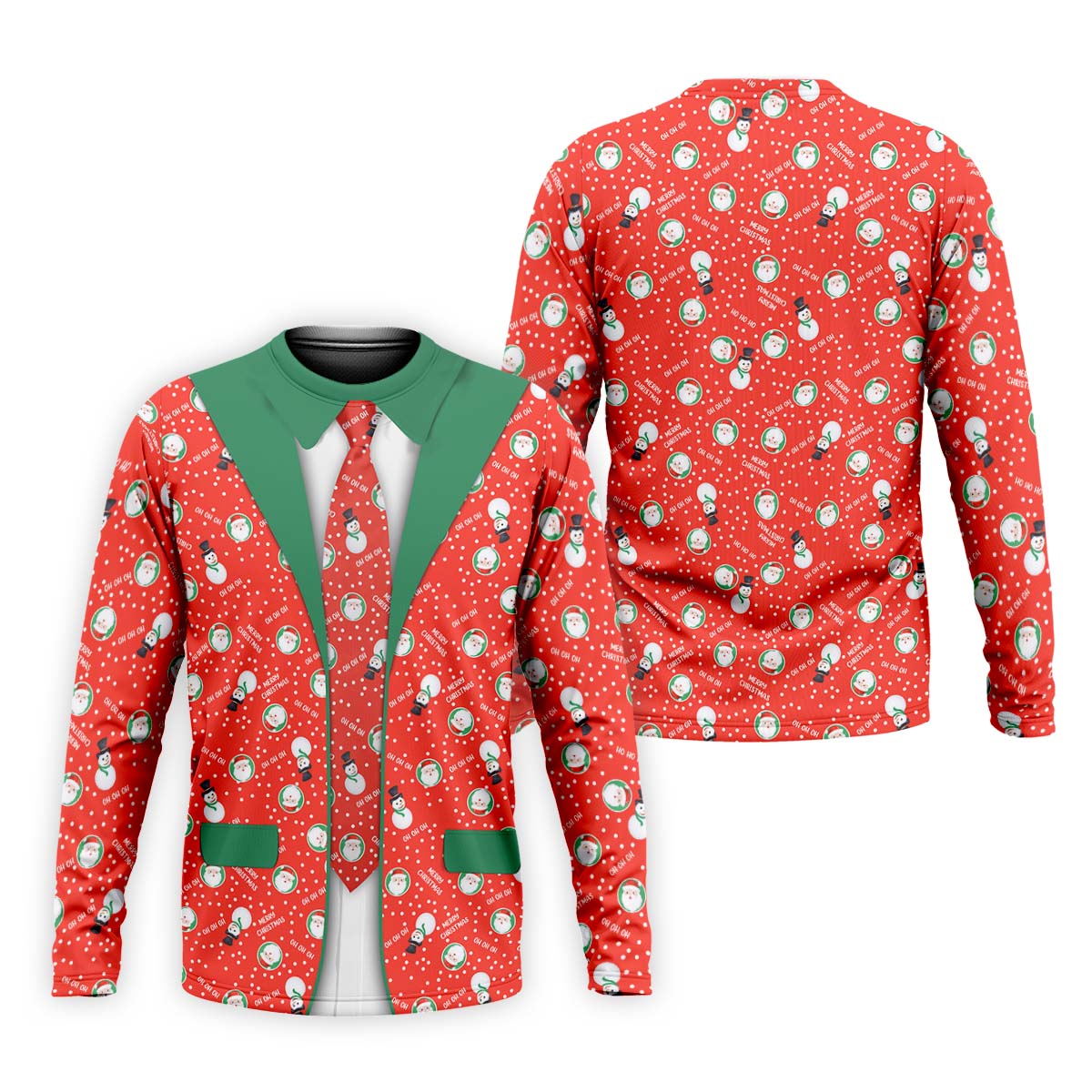 Ho Ho Ho Merry Christmas Funny Print Golf Tops For Men, Christmas Golf Shirt, Polo Shirts For Men