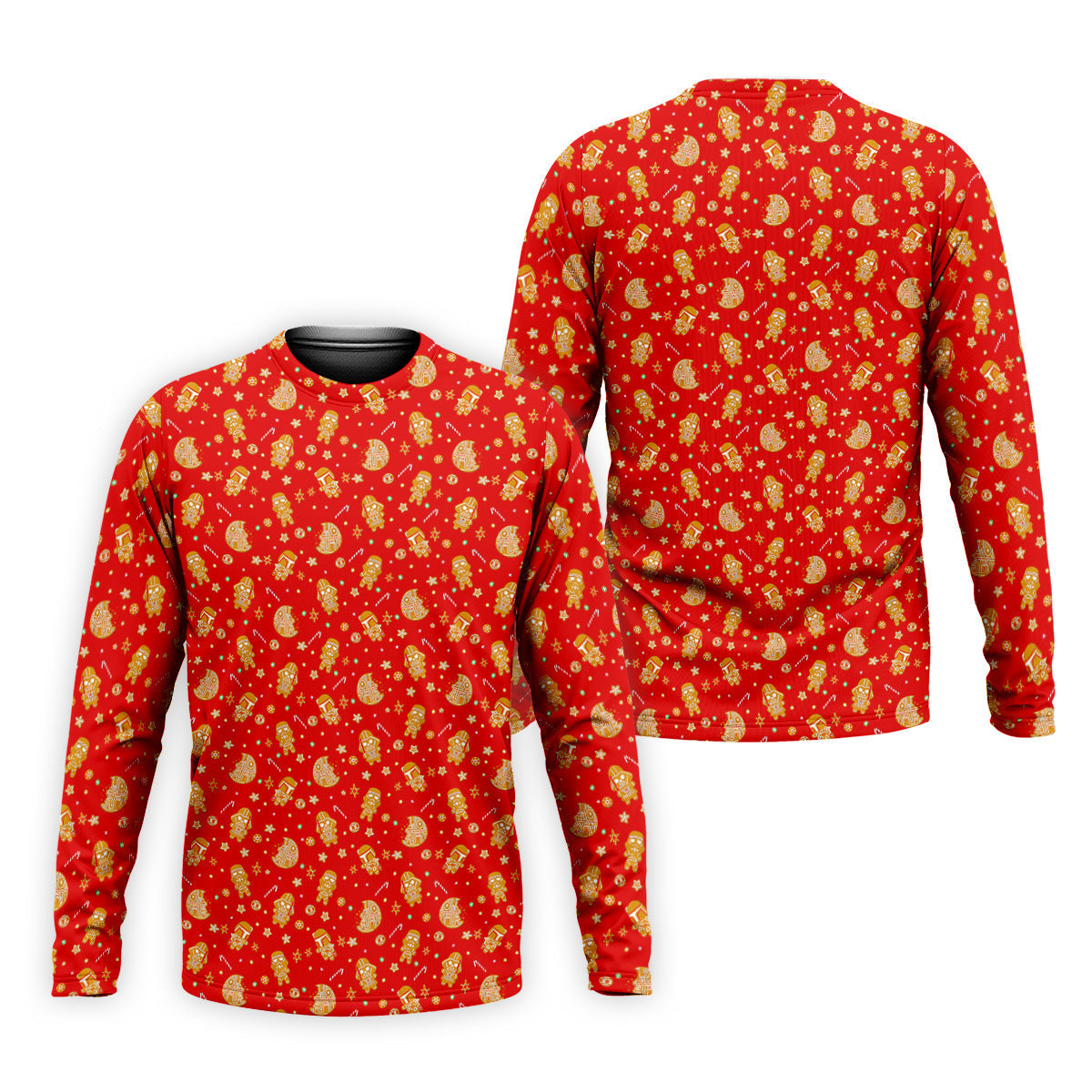 Gingerbread Character Christmas Golf Shirt, Red Golf Shirt, Polo Shirts For Men, Golf Gift For Men