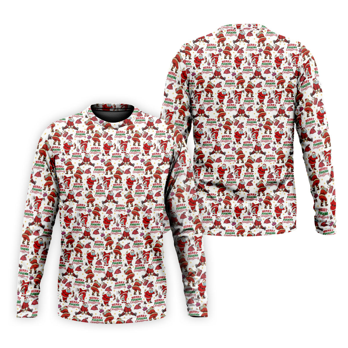 Merry Freaking Christmas Funny Santa Christmas Golf Shirt, Fun Golf Shirts For Men, Golf Gift For Men