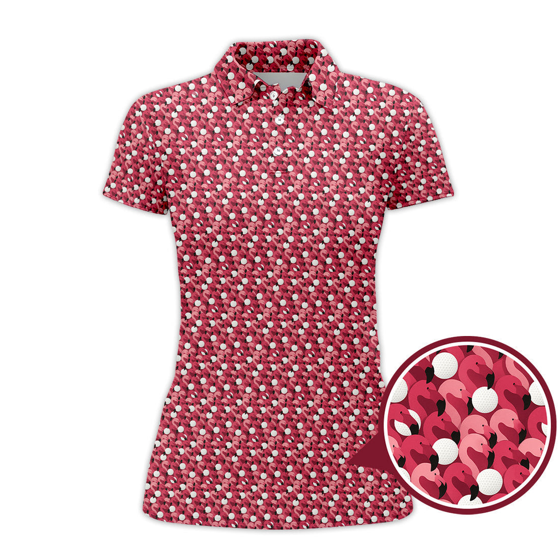 Flamingo Golf Shirt – Funny Pink Golf Shirt For Golfers - Pattern Golf Shirt