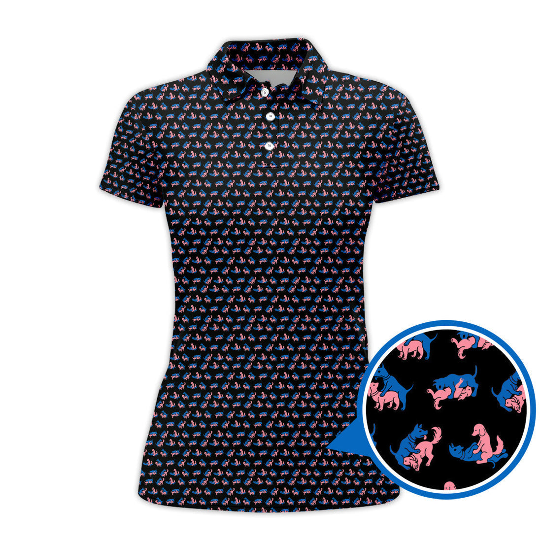 Funny Dog Golf Shirt, Golf Pattern Shirt For Men, Crazy Golf Shirt For Golfer