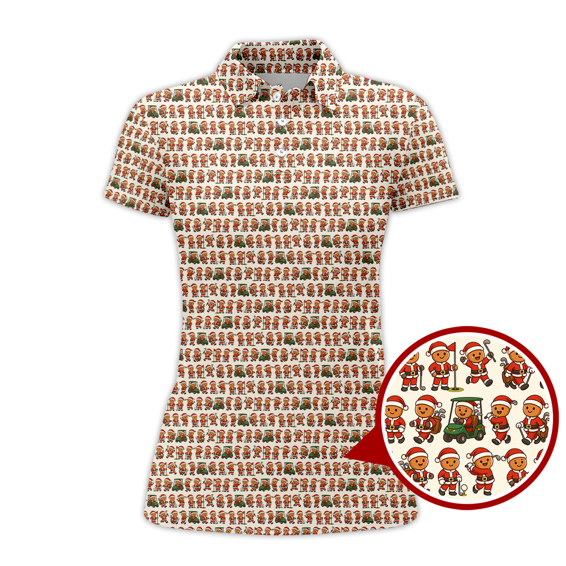 Funny Pattern Golf Shirt For Golfer, Christmas Golf Shirt, Golf Gift For Men