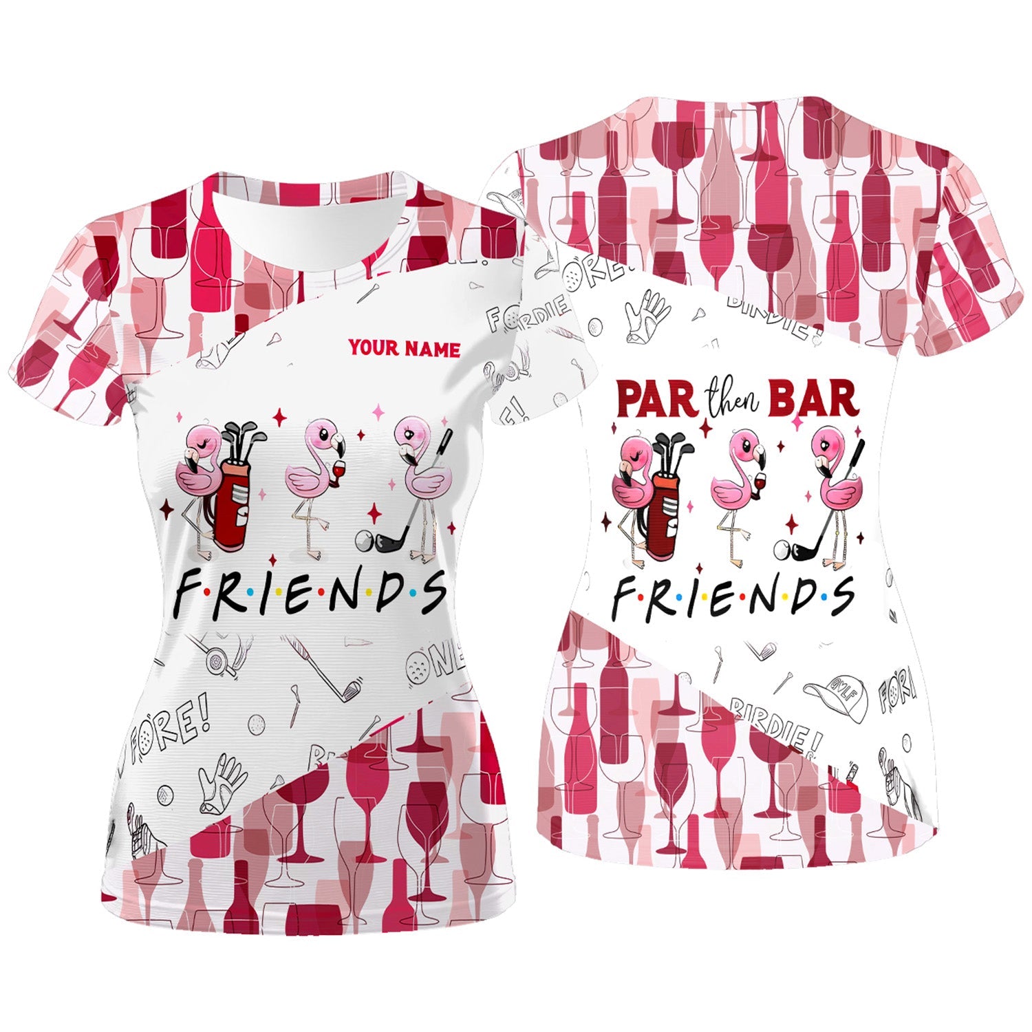 Par Then Bar Custom Funny Womens Golf Polo Shirt, Ladies Golf Polos Gifts