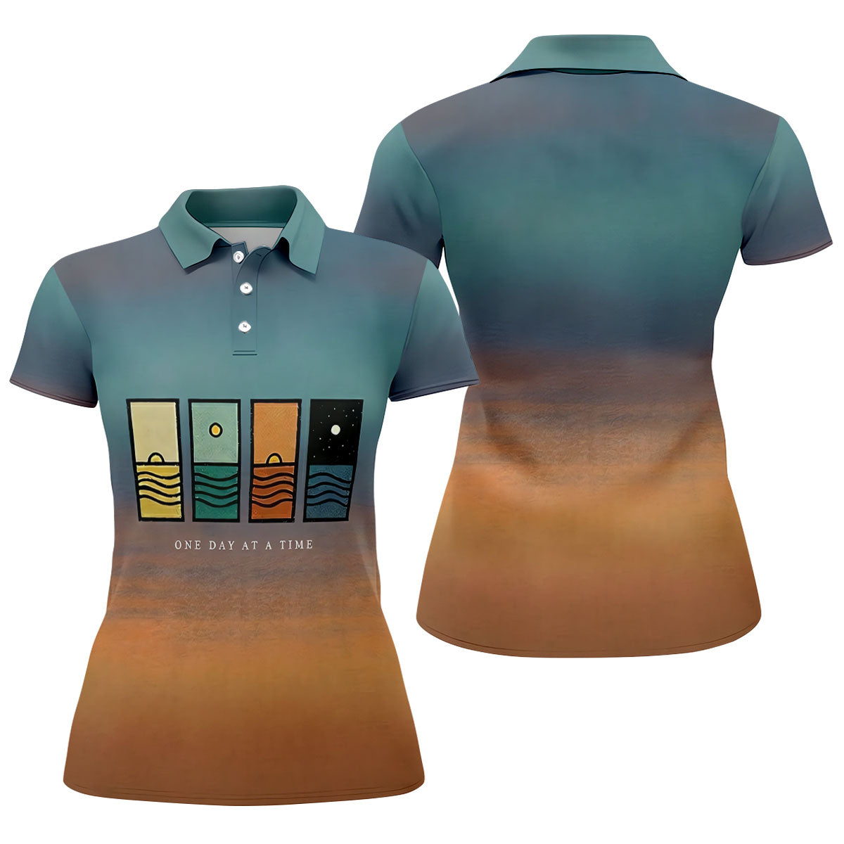 One Day At A Time Suicide Prevention Abstract Women’s Golf Polo, Women’s Golf Apparel