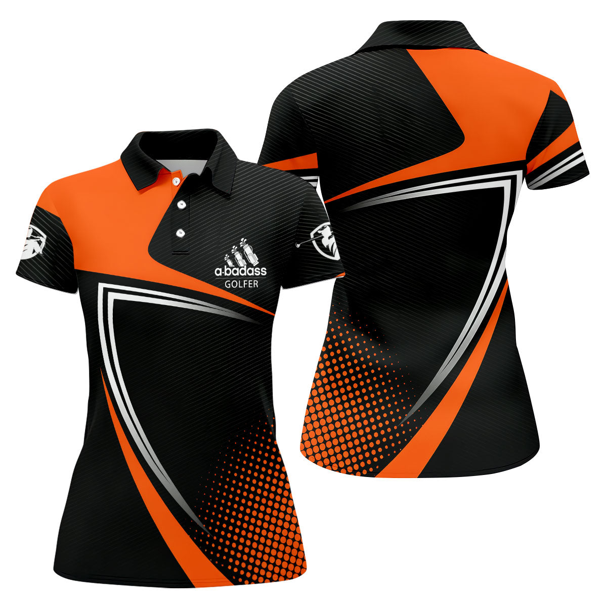 A Badass Golfer LGBT Support Ladies Golf Tops, Gay Pride Month Celebrate Golf Shirt For Women
