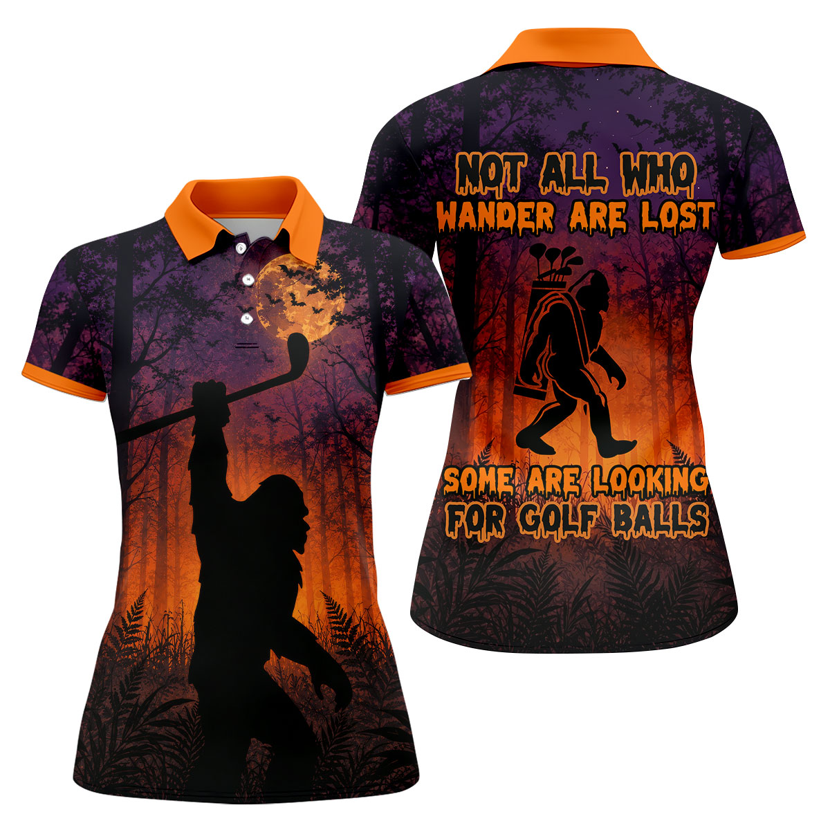 Not All Who Wander Are Lost Golf Polo Shirt, Golf Tops For Women, Ladies Golf Shirt