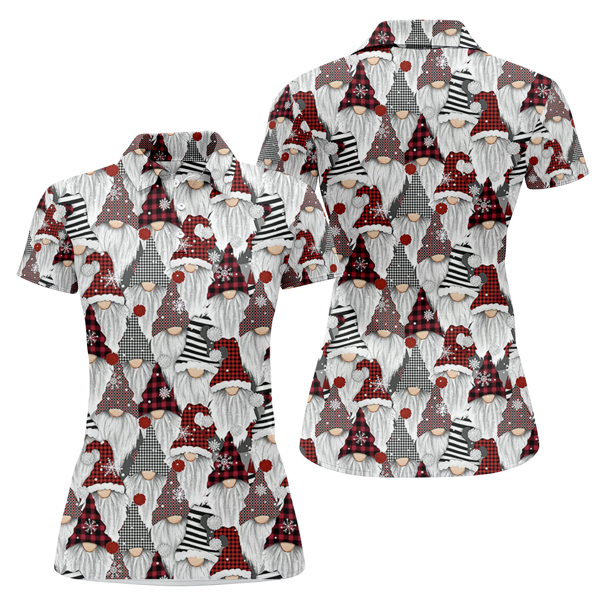 Casual Christmas Golf Tops For Women, Gift Christmas Golf Shirt Polos, Ladies Golf Apparel