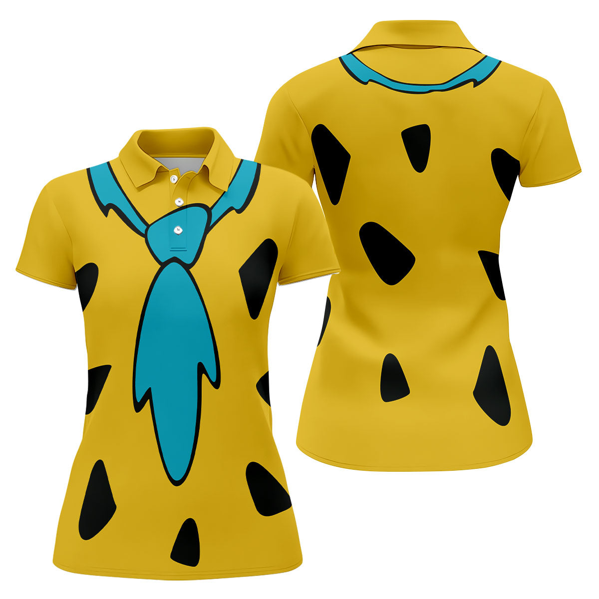 Yellow Stone Age Costume Hawaiian Golf Shirt, Women’s Golf Polo, Golf Shirts For Women