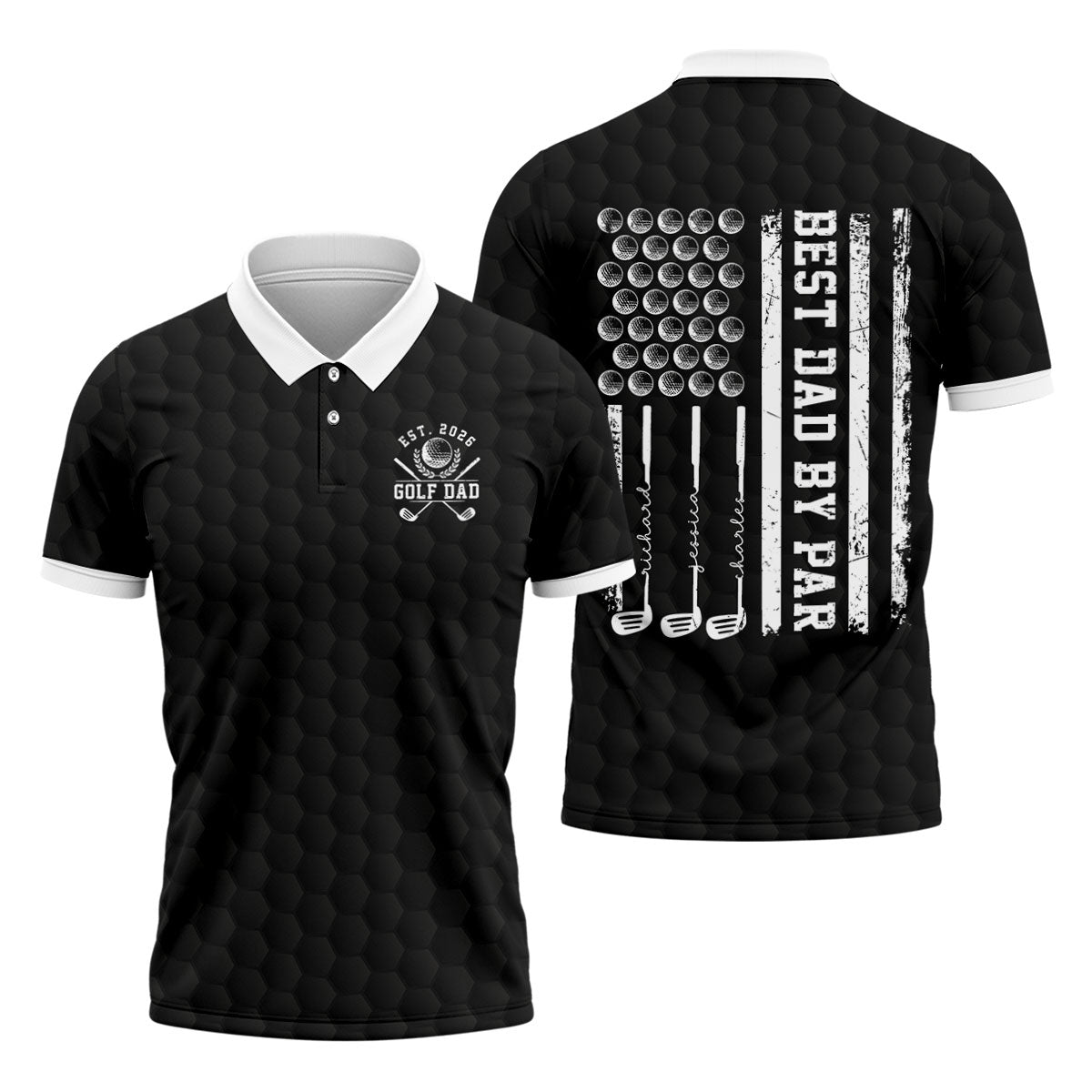 Golf Dad Best Dad By Par Father's Day Golf Shirt, Dad Golf Shirt, Golf Gift For Dad
