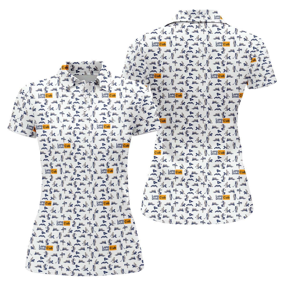 Funny Long Drive Club Adult Golf Polo Shirt, Ladies Golf Shirt, Golf Polo For Women