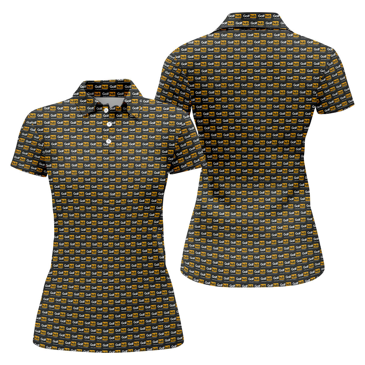 Golf Hub Repeat Logo Golf Top, Funny Golf Community Design, Golf Shirts For Women