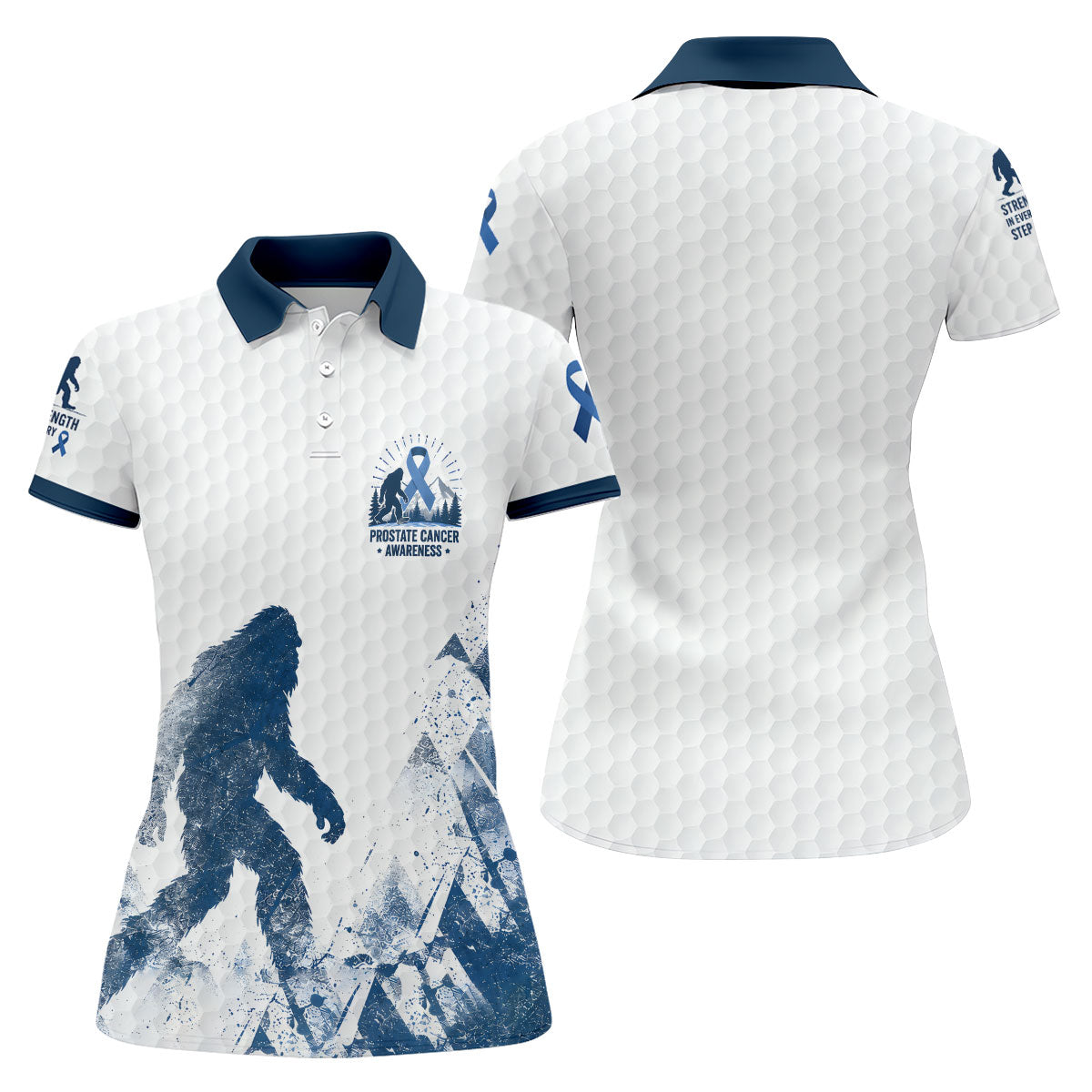 Bigfoot Prostate Cancer Awareness Polo Shirt, Ladies Golf Shirt, Womens Golf Tops