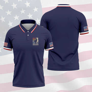 Best Dad Papa By Par Just Ask Father's Day Golf Shirt, Golf Gift For Dad, Polo Shirts For Men